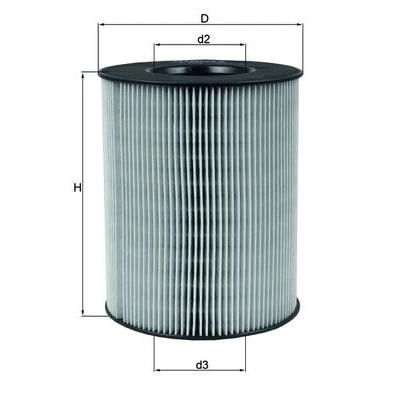 Bilde av MAHLE ORIGINAL LX 794 Luftfilter 150,0 124,0 Filterinnsats MERCEDES BENZ: A Klasse