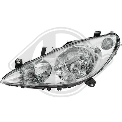 Bilde av DIEDERICHS 4234983 Frontlykter venstre H7/H1/H1 med motor for høydejustering hovedlys PEUGEOT: 307 Stasjonsvogn, CC, Hatchback