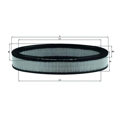 Bilde av MAHLE ORIGINAL LX 716 Luftfilter 53,0 185 311,0, 266,0 Filterinnsats