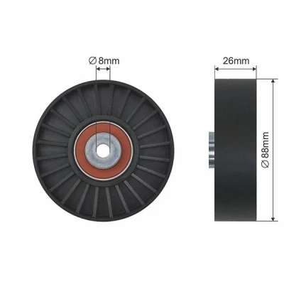 Bilde av Strammerull, kilerem med ribber, renault,volvo, 74 39 146 139, 7439146139, 9146139, 91461392