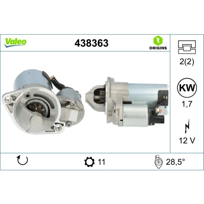 Bilde av VALEO 438363 Starter 12 1,7 11