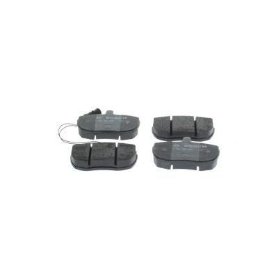 Bilde av BOSCH 0 986 494 535 Bremseklosser Low Metallic med integrert slitasjevarselkontakt antihyle blikk, montageanvisning