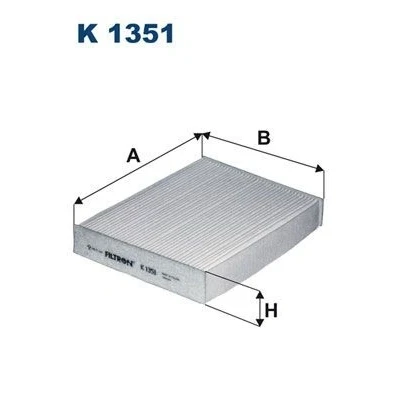 Bilde av FILTRON K 1351 Kupéfilter Partikkelfilter 260 194 38 RENAULT: GRAND SCENIC 3, Trafic 3 Pritsche/Fahrgestell, Bus, OPEL: Vivaro B Van