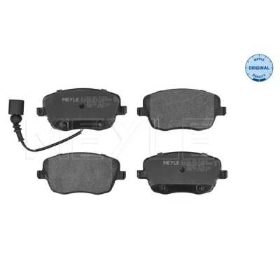 Bilde av MEYLE 025 235 8118/W Bremseklosser ORIGINAL Quality framaksel inkl. slitasjevarselkontakt med antihyle blikk SKODA: Fabia 2, Roomster