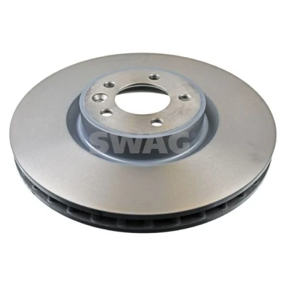 Bilde av SWAG 33 10 0121 Bremseskiver framaksel 380 34 5 120 innvendig ventilert belagt høy karbon LAND ROVER: Range Rover Sport, 4, Discovery