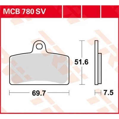 Bilde av TRW Organic Allround MCB780 Bremseklosser
