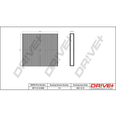 Bilde av Dr!ve+ DP1110.12.0380 Kupéfilter Partikkelfilter 263 243 30 JEEP: GRAND CHEROKEE 4