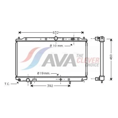 Bilde av Radiator, motorkjøling mitsubishi carisma, carisma sedan, volvo s40 i, v40 kombi OE 860 2106, 2107, MB925662