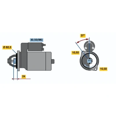 Bilde av Starter BOSCH 0 986 019 860