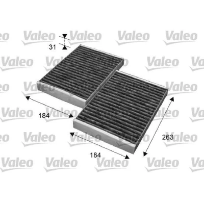 Bilde av VALEO CLIMFILTER PROTECT 715643 Kupéfilter Karbonfilter 261, 261 MERCEDES BENZ: C Klasse Sedan, T modell, S Sedan