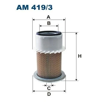 Bilde av FILTRON AM 419/3 Luftfilter 294 195 Filterinnsats