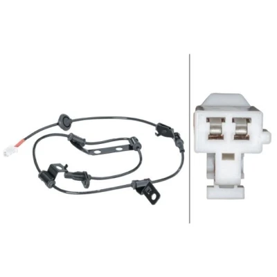 Bilde av HELLA 6PU 012 679 721 ABS sensor høyre bakaksel med holder aktiv 2 990 12 KIA: Sportage III, HYUNDAI: ix35, ix35 Van