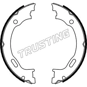 Bilde av Bremsesko sett, parkeringsbremse TRUSTING 052.129
