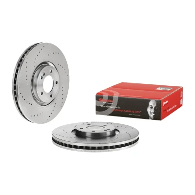 Bilde av BREMBO 09.D762.10 Bremseskiver 400 38 5 innvendig ventilert høy karbon med skruer MERCEDES BENZ: G Klasse