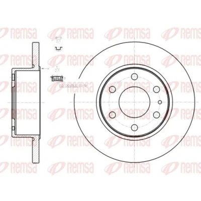 Bilde av REMSA Bremseskive IVECO: DAILY 4 Kasten/Kombi, V Varebil / Stasjonsvogn, 5 Pritsche/Fahrgestell bakaksel 295,8mm 16mm 6 fullt ut 61274.00
