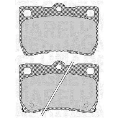 Bilde av MAGNETI MARELLI 363916060638 Bremseklosser med akustisk slitasjevarsel LEXUS: IS 2, GS III