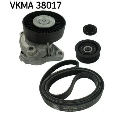 Bilde av SKF VKMA 38017 Kileribberem uten spenningsdemper, strammerull MERCEDES BENZ: E Klasse T modell, S Sedan, Sedan