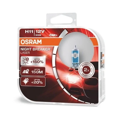 Bilde av OSRAM 64211NL HCB Lyspære, fjernlys H11 12V 55W 4200K Halogen AUDI: Q5, A6 C7 Avant, A4 B7 BMW: X5, 3 Touring, 5 Sedan