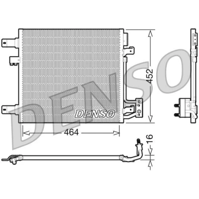 Bilde av Kondensator, klimaanlegg, jeep wrangler iii, 55056631AA, 55056635AA, 55056636AA