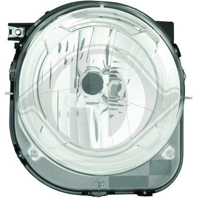 Bilde av DIEDERICHS 2660080 Frontlykter høyre H4 med motor for høydejustering hovedlys