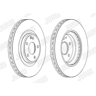 Bilde av JURID 563163JC Bremseskiver 320 30 5 ventilert belagt uten tilbehør MERCEDES BENZ: A Klasse, B CLA Coupé