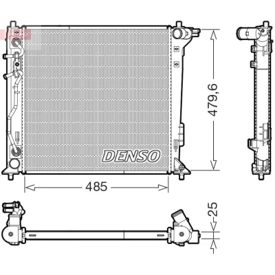 Bilde av Radiator, motorkjøling, kia sportage iv, 25310D7100, 25310D7150