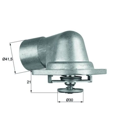 Bilde av MAHLE ORIGINAL TI 46 92D Termostat 92 med tetning OPEL: Vectra C Caravan, Calibra A, CC, SAAB: 9 5 Stasjonsvogn, 900 II Cabrio