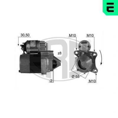 Bilde av ERA 220023A Starter 12 0,85 8 RENAULT: SCENIC 2, MEGANE 3 Grandtour, 1 Cabriolet