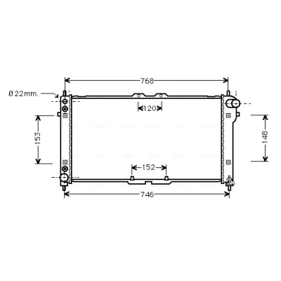 Bilde av Radiator AVA QUALITY COOLING MZ2074