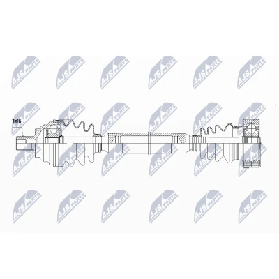 Bilde av Drivaksel, Framaksel høyre, audi,seat,skoda,vw, 1K0 407 272 HK, 452 LX, 1K0407272BG, 1K0407272CA, 1K0407272DR, 1K0407272HK, 1K04