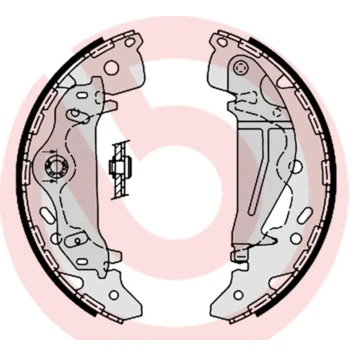 Bilde av BREMBO S 30 521 Bremsesko 295 54 med håndbremsarm