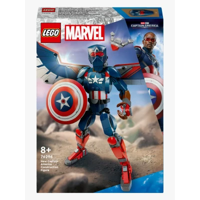 Bilde av LEGO Super Heroes 76296 Byggbar figur av nye Captain America Byggesett Plast