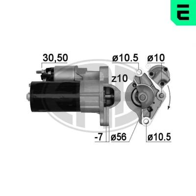 Bilde av Starter, volvo s60 ii, s80 v60 i, v70 iii, xc60 suv xc70 xc90 3066 7299, 30667299, 36000041, 6G9N 11000 CC, CD
