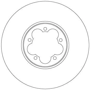 Bilde av TRW DF6921S Bremseskiver 308 31 5 113,5 ventilert spraylakkert FORD: Transit V363 Van, Flatvogn lastebil / Chassis