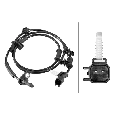 Bilde av HELLA 6PU 358 218 541 ABS Sensor med festeklips på kabelen Hall prinsipp 2 1210 FORD USA: F 150 XIII Extended Cab Pick up