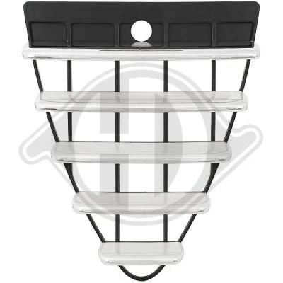 Bilde av DIEDERICHS Priority Parts 3041240 Radiatorgitter krom/sort