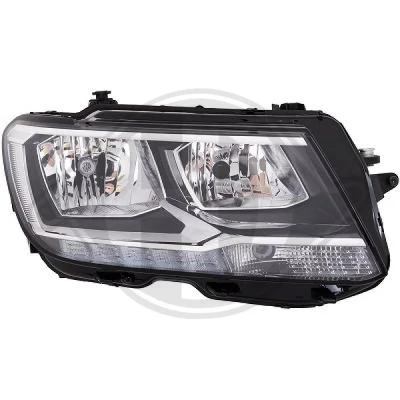Bilde av DIEDERICHS 2256982 Frontlykter høyre H7/H7, LED Halogen for høyrekjøring med motor høydejustering hovedlys