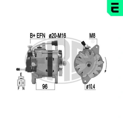 Bilde av Dynamo, toyota hilux pick up v, vw taro, 27020 54250, 54351, 54354, 543548, 27030 54190, 54241, 54242, 270