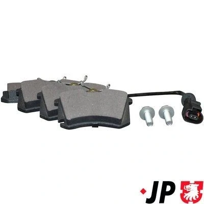 Bilde av JP GROUP 1163705910 Bremseklosser bakaksel inkl. slitasjevarselkontakt VOLKSWAGEN: Polo IV Hatchback, SEAT: Ibiza 3