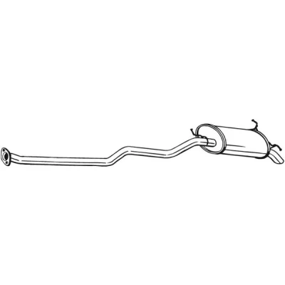 Bilde av sluttlyddemper, hyundai santa fé i, skåp/suv 2870026400, 2870026401, 2870026500