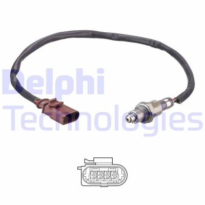 Bilde av DELPHI ES21155 12B1 Lambdasonde planarsonde, oppvarmet VOLKSWAGEN: Golf 7, 7 Variant, SKODA: Octavia 3 Combi, AUDI: A3 Sportback