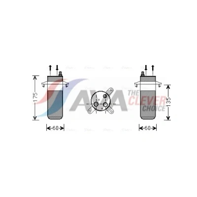 Bilde av PRASCO RTD446 Tørker R134a Aluminium