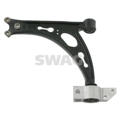 Bilde av SWAG 30 92 7076 Bærebru med holder gummifeste, uten støtte / styreledd framaksel venstre, nede Casterstag Stålstøpegods VOLKSWAGEN: Caddy 3