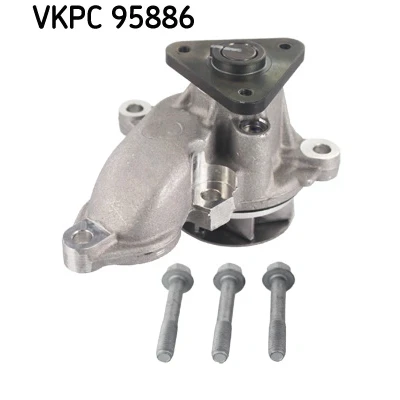 Bilde av SKF VKPC 95886 Vannpumpe med tetning Metall for vifteremdrift HYUNDAI: i30 II Hatchback, I ix35, KIA: Sportage III, cee‘d Hatchback