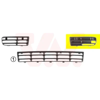 Bilde av VAN WEZEL 5888591 Ventilasjonsgitter foran venstre VOLKSWAGEN: Golf 4