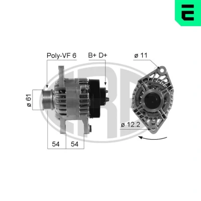 Bilde av ERA 210263A Dynamo 14V 100A ALFA ROMEO: 156 Sedan, Sportwagon
