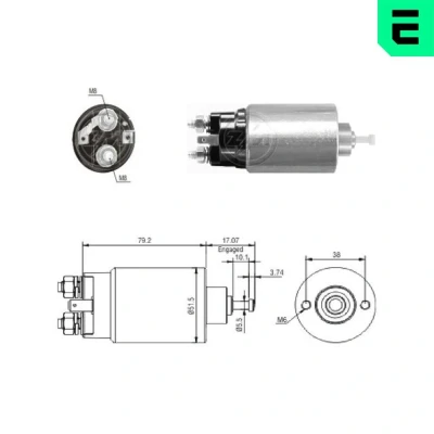 Bilde av Magnetbryter, starter, ford ranger, mazda b serie, bt 50 pick up, F8RU 11000 CA