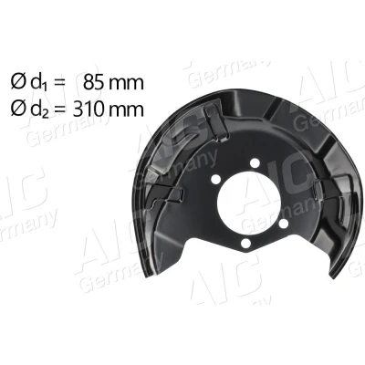 Bilde av AIC 58268 Bremseskjold venstre bakaksel NISSAN: Qashqai / Qashqai+2 I, 2