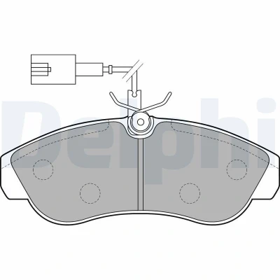 Bilde av Bremseklosser sett, Framaksel, citroën,fiat,peugeot, 4252.25, 4252.27, 4254.56, 71753040, 71770980, 77362233, 9948629, E172348