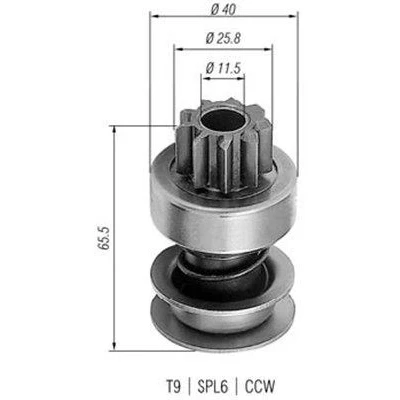 Bilde av MAGNETI MARELLI 940113020236 Lite tannhjul, starter